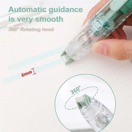 Cute Dots Glue Tape Double-Sided Adhesive Roller Refillable