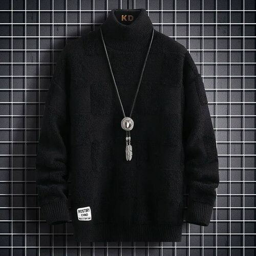High Neck Thickened Warm Sweater/ High Quality Mens Winter