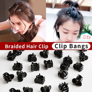 Plastic Mini Hair Clip Claw Cute Hair Clips Plastic Black Ha