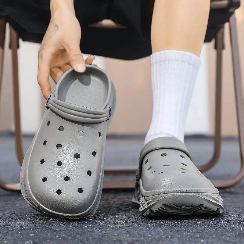 Beach Shoes Mens Summer Ligtweight EVA Trend Home Sandals C
