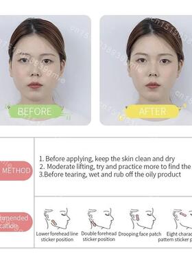 40Pcs/10Sheets V Lift Face Sticker Invisible Makeup Adhesive