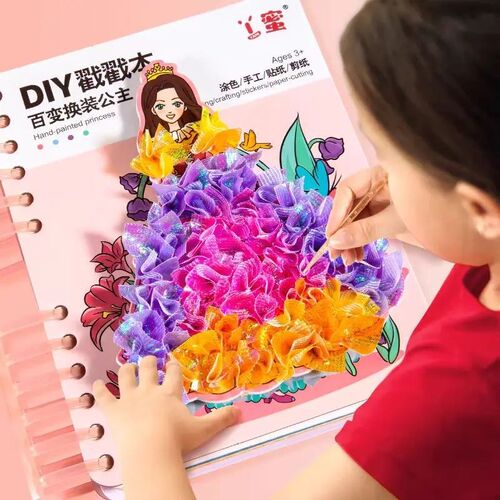 DIY Painting er Craft Toys Kid Art Girls Poking Princess Han