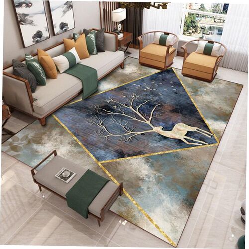 Geometric printing carpet living room floor mat blanket