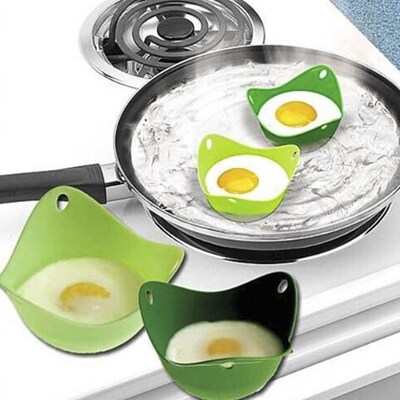 5Pcs/lot Silicone Egg Poacher Poaching Pods Egg Mold Bowl Ri