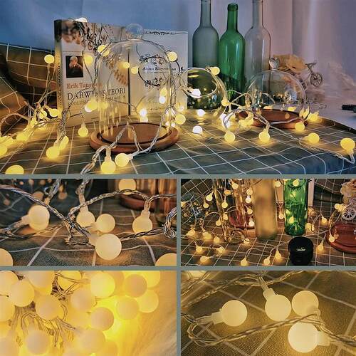 Matte ball LED String Lights Light Garden Christmas Decor