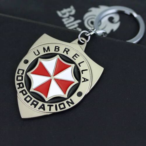 Game Residents Evils Red Umbrella Keychains Vintage Six-Wing