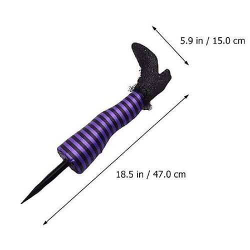 Halloween Witch Leg Stake Reusable Party Decorative Props