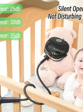 Portable Desktop Clip Fan with Flexibly Adjustable Bracket U