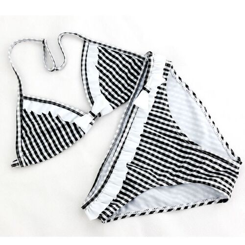 Cute Plaid Swimsuit 2021 New Summer Children Split Two-piece