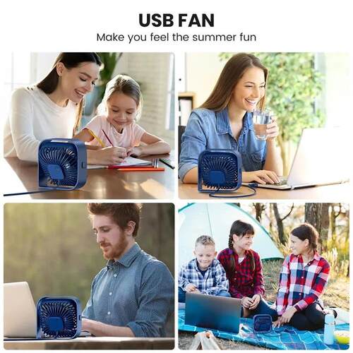 TOPK Portable Fan,USB Desk Fan Table,Quiet 3 Speed Wind Pers