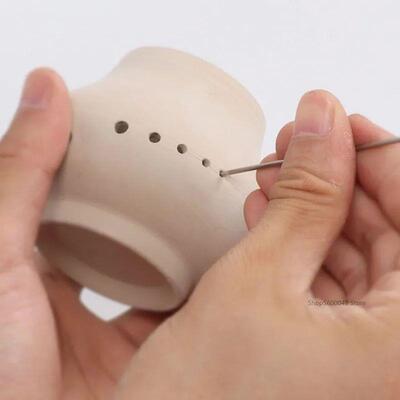 6pcs Stainless Steel Pottery Puncher Sculpture Modeling Full
