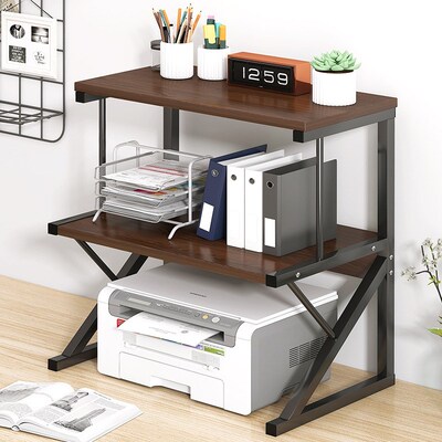 Printer storage rack office table desktop file small shelf