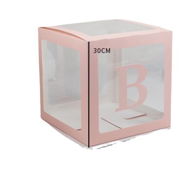 Transparent balloon box BABY birthday party layout confessio