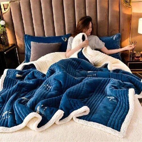 Soft Fluffy Warm Winter Blanket Thicken Lambs Wool Autumn
