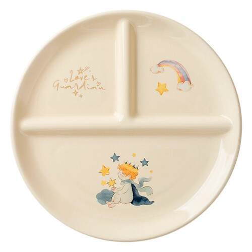 9  Ceramic Japanese style Little Prince Round Set Meal Plate