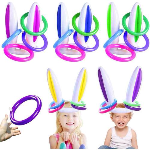 Easter Inflatable Bunny Rabbit Ears Game Easter Toss Party G