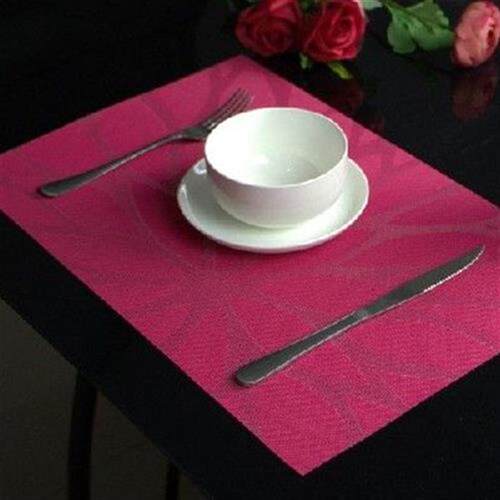 6pcs Dining Table Mat Kitchen Accessories Silicone Pvc