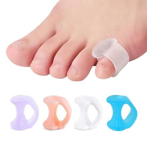 2pcs Silicone Toe Separator Finger Feet Care Protector Gel T