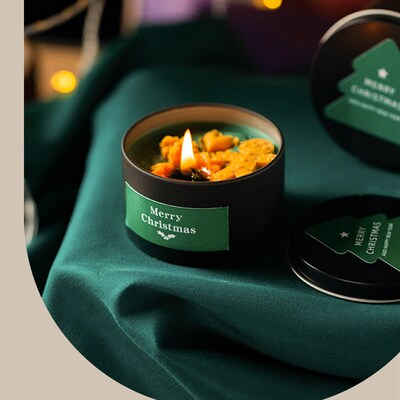 Christmas Candle Decor Tree Holiday  Gingerbread Man