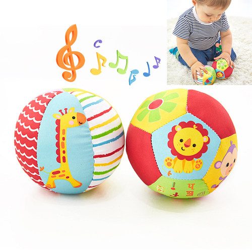 Baby Toys 0-12 Months Animal Ball Soft Plush Baby Mobile