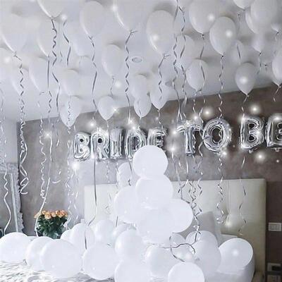 Silver White Bride To Be Foil Balloons Bridal Bachelor Party