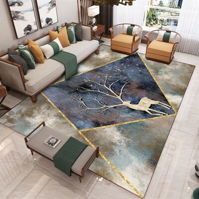 Geometric printing carpet living room floor mat blanket