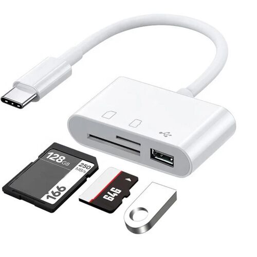MICRO Type-C Hub to USB SD TF Adapter OTG Memory Card Reader