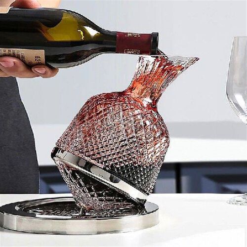 1500ml Decanter Wine Dispenser Aerator Mirror Jug High