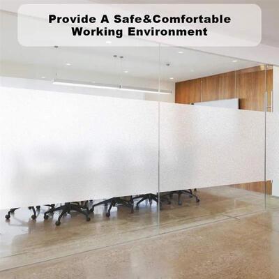 Matte Pure Window Privacy Film Frosted Glass Opaque Sun Bloc