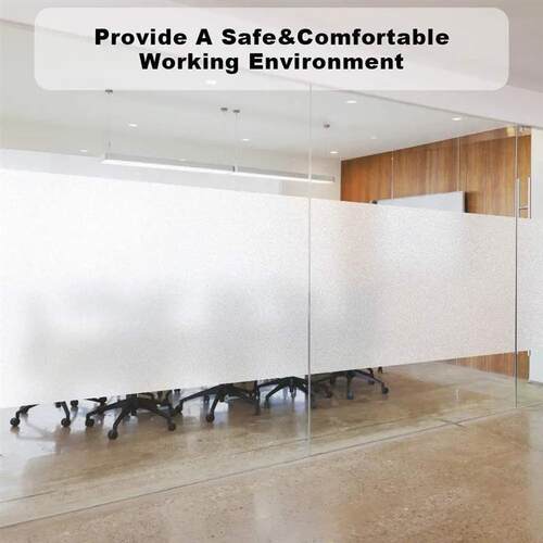 Matte Pure Window Privacy Film Frosted Glass Opaque Sun Bloc