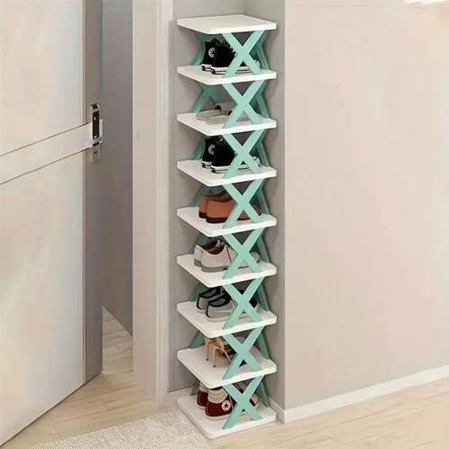 Detachable Folding Shoe Racks X-Shaped Space Saving Shoes St