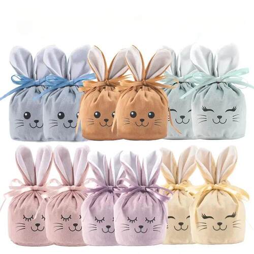 Cute Rabbit Bags Bunny Gift Packing Velvet Valentines Day C