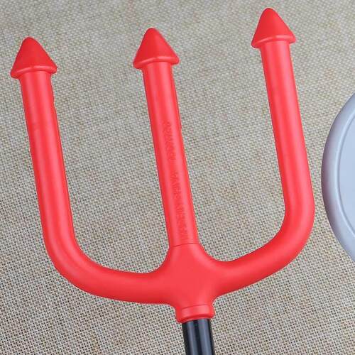 Halloween props Weapon Scythe Axe Devil fork Big axe Red Dev