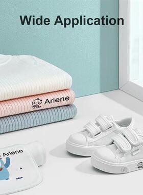 Personalize school supplies with waterproof name stamps; Kin