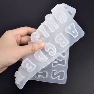 Alphabet Epoxy Resin Silicone Mold Letter Number Mould DIY K