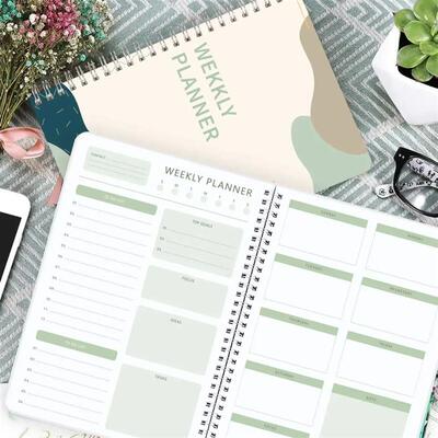 A5 2025 Planners Spiral Notebook 52 Weeks Daily Weekly Agend