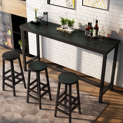 Bar counter high desk dining breakfast table workbench stool