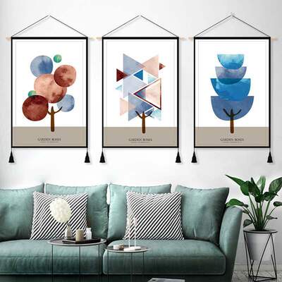 Sofa backdrop wall painting cloth living room decoration