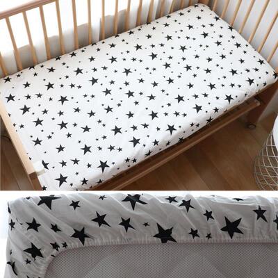 Baby Fitted Sheet For Newborns Cotton Soft Crib Bed Sheet Fo