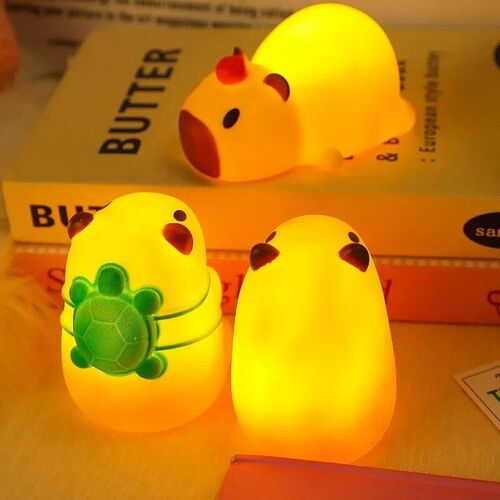 Kapybara Dolphin Night Light Cute Animinal Home Bedroom Deco