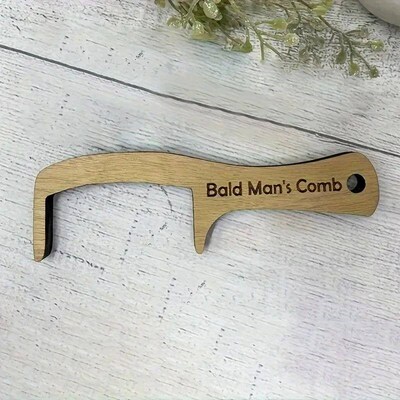 Bald Man Joke Hairbrush Novelty Hairless Combing Brush Funny
