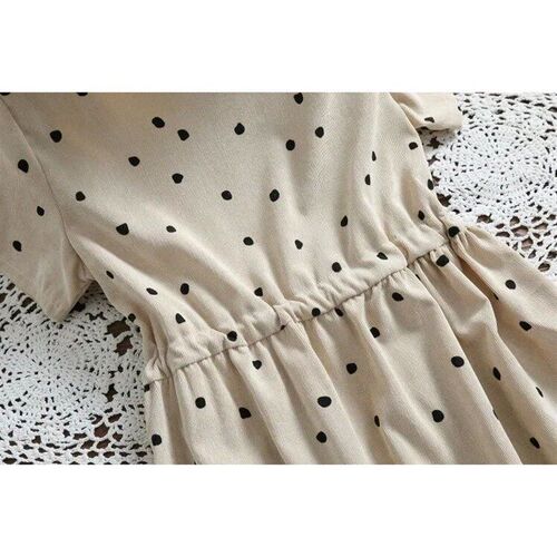 Spring Summer 2024 Dress Kawaii Dress Ruffled Polka Dot