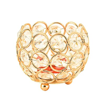 Creative Crystal Ball Shape Candlestick Modern Style Candle