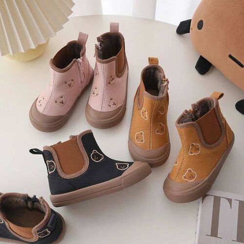 Winter Autumn Children High-top Boots Baby Cute Cartoon Cott