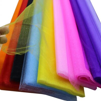 48cm Wide Tulle Roll Fabric 5m / 10m Pure Color Organza