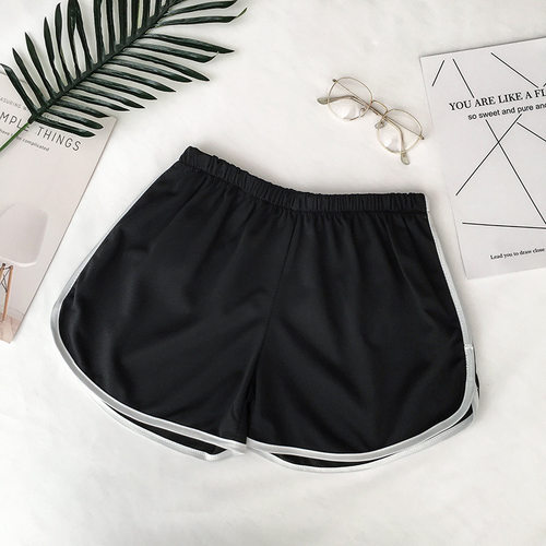 2020 Simple Women Casual Shorts Patchwork Body Fitness Worko