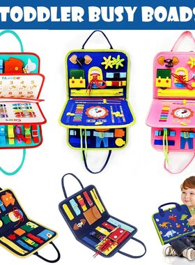 Busy Board Montessori Toys for Toddler Sensory Board for Lea