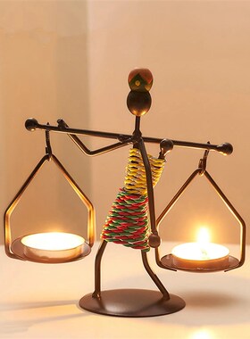 Metal Candle Holder Home Decor Accessories African Candlesti