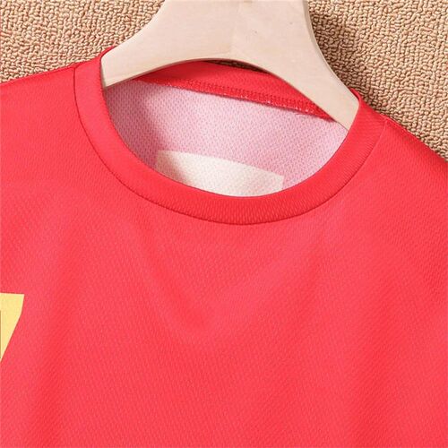 2024 Youth and Children Red and Green Splicing Color No. 7 L