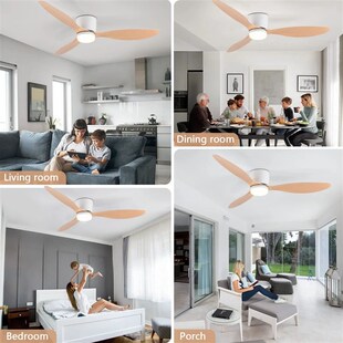 Air Fan with motor LED Ceiling Volume inch Large Light